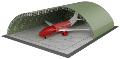 Hangar para aviones grandes