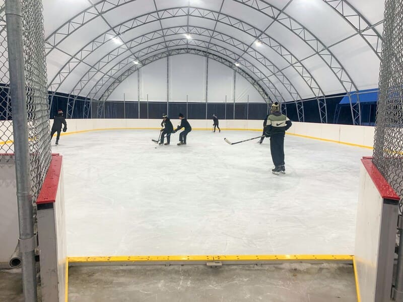 estructuras de estadios de hockey
