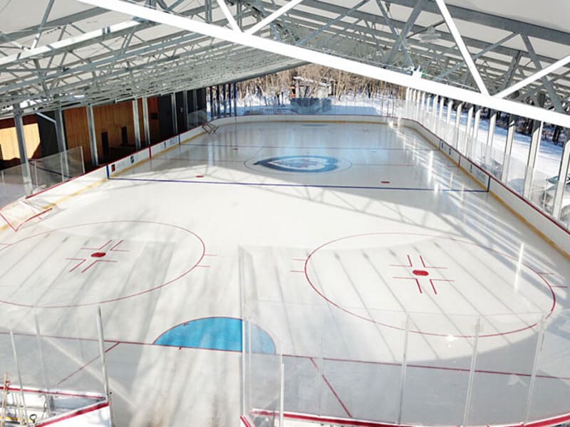 estructuras de estadios de hockey