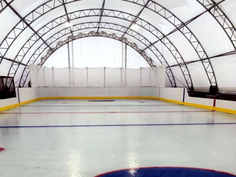 estructuras de estadios de hockey