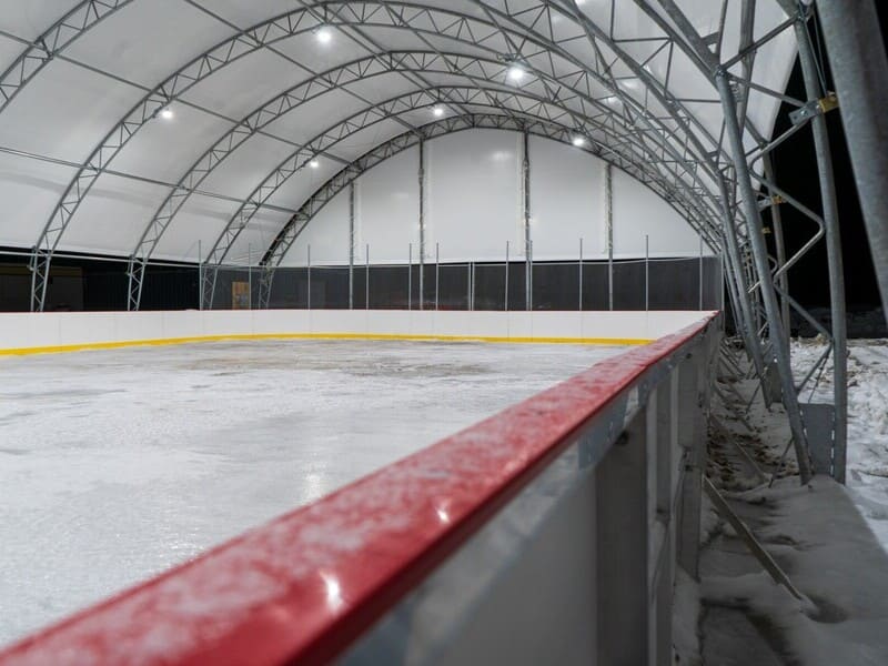 estructuras de estadios de hockey