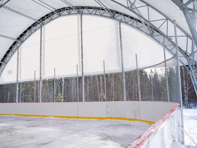 estructuras de estadios de hockey