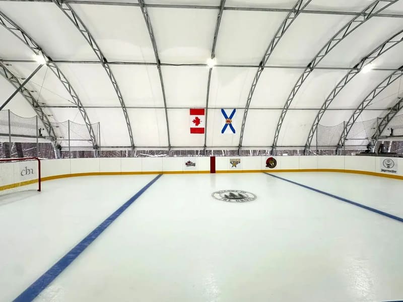estructuras de estadios de hockey