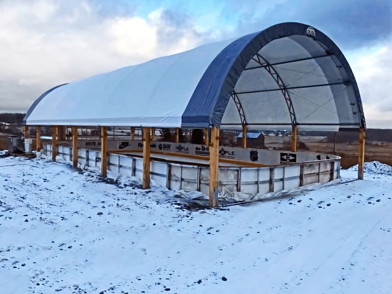 estructuras de estadios de hockey